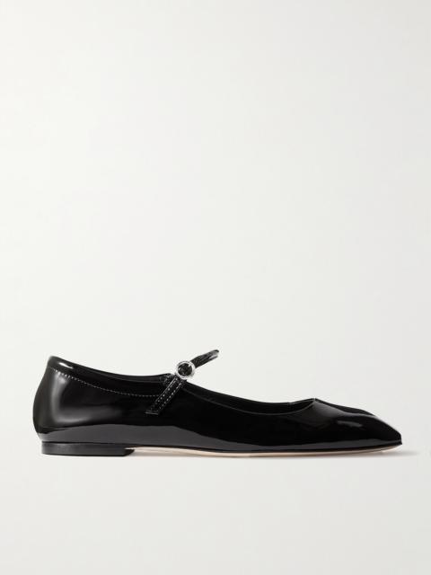 Uma Patent-leather Mary Jane Ballet Flats