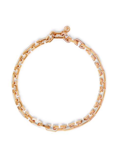 Enamel C Link Necklace