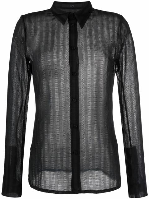 striped long-sleeve shirt