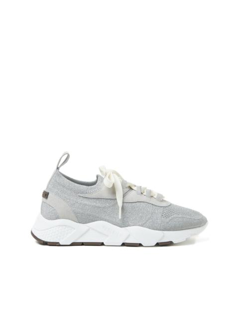 glitter-knit sneakers