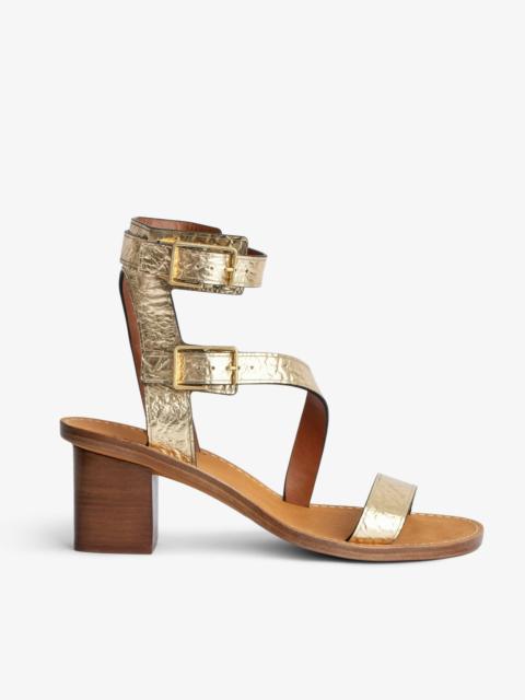 Cecilia Crinkled Caprese Sandals