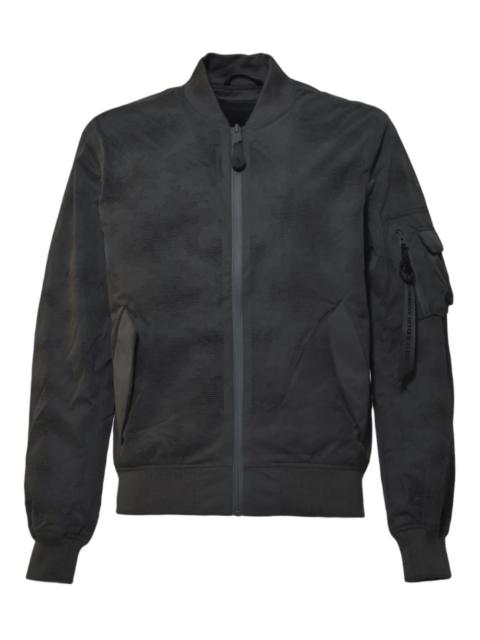 camouflage-pattern zip-up bomber jacket