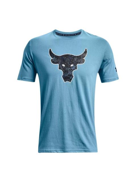 Under Armour Project Rock Brahma Bull Short Sleeve T-shirt 'Sky Blue' 1371214-416