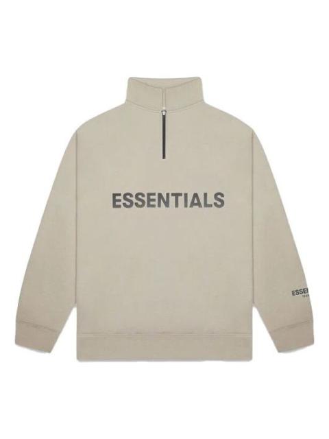 Fear of God Essentials FW20 Half Zip Sweatshirt 'Olive' FOG-FW20-200