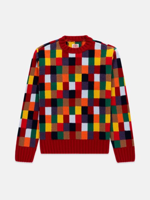 PATCHWORK WOOL SWEATER