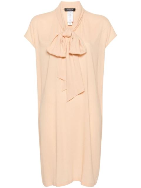 scarf-detail shift minidress