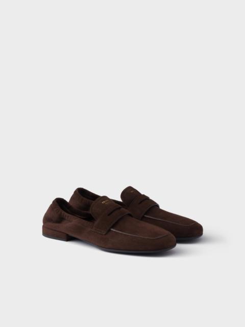 Shuffle antiqued suede loafers