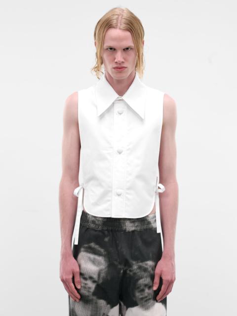 Bib Collar Shirt Vest