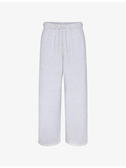 Classic Straight-Leg Cotton-Fleece Trousers