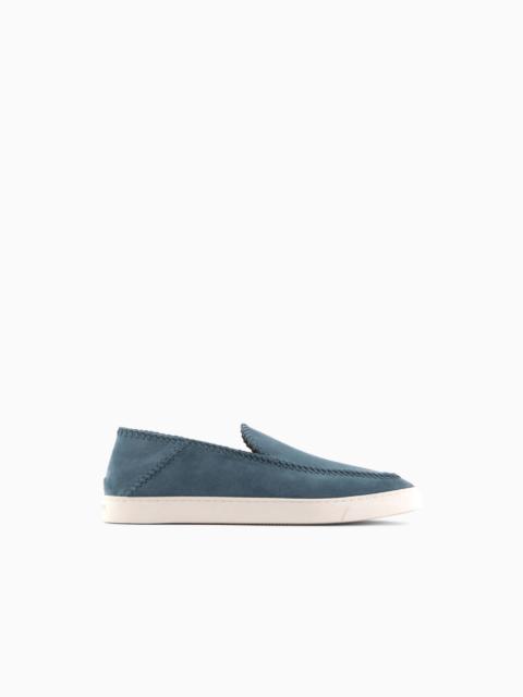 Galleria 3 suede slip-ons