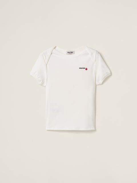 Petit Bateau X Miu Miu stretch jersey regular T-shirt