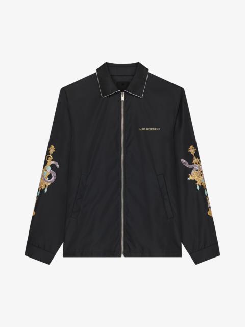 JACKET WITH CHANDELIER AND SNAKE EMBROIDERIES