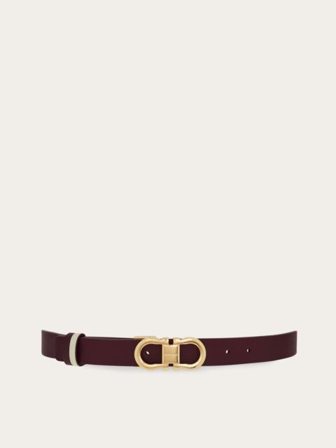 Reversible and adjustable Gancini belt