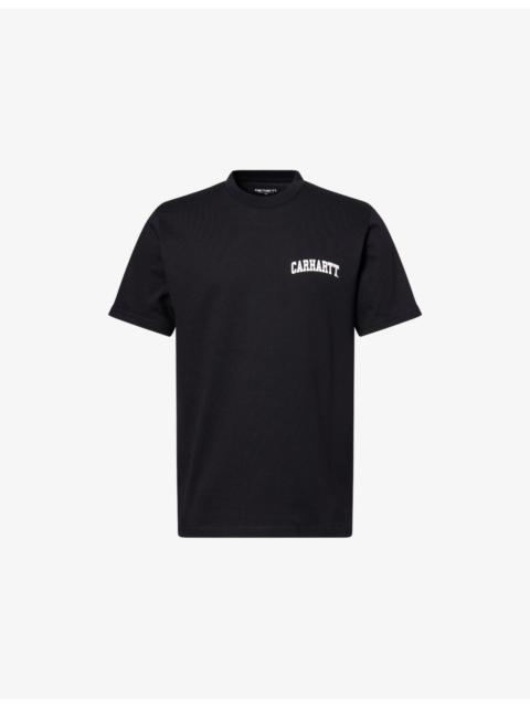 University Script Logo-Print Cotton-Jersey T-Shirt