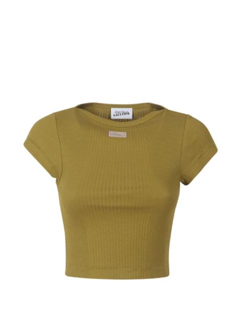 ribbed patch baby T-shirt