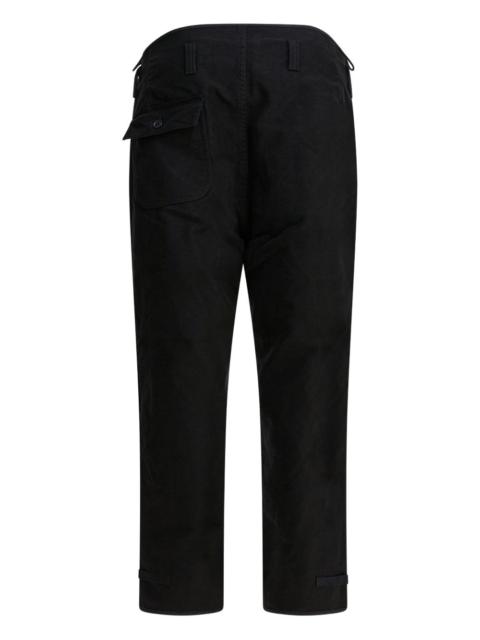 Over back-pocket trousers