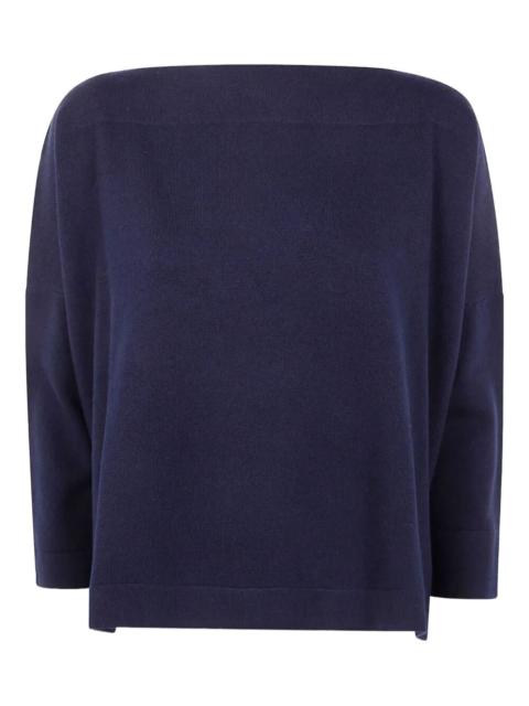 boat-neck wool sweater