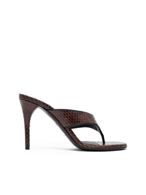Infradito snakeskin-effect sandals