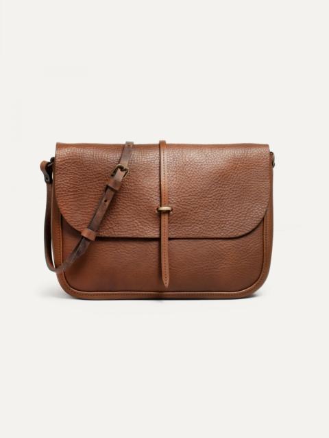 PASTEL POSTMAN BAG / HANDBAG  -  AMBER BROWN