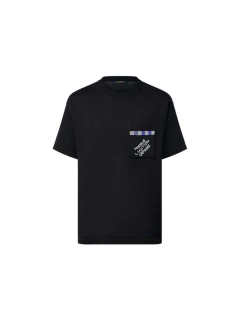 Louis Vuitton Embellished Short-Sleeved Cotton Crewneck Black