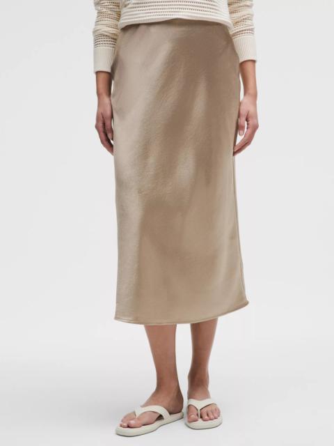 Satin Midi Skirt