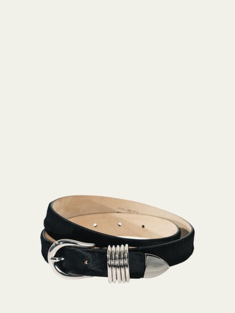 Hollyhock Cavallino Leather Belt