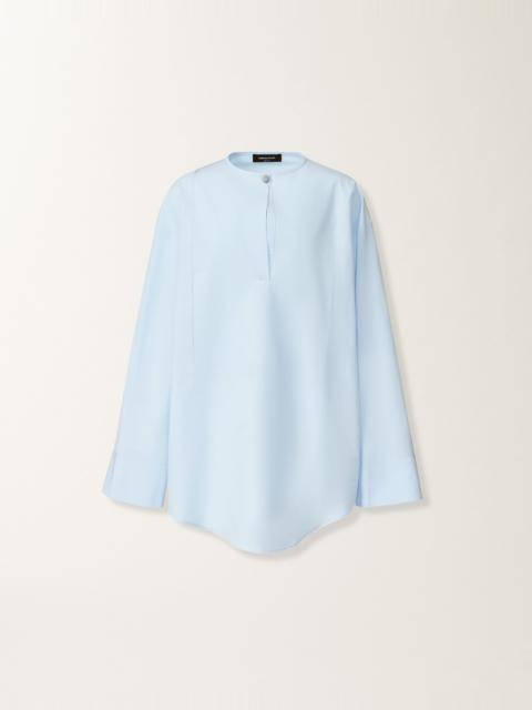 Sky blue poplin shirt