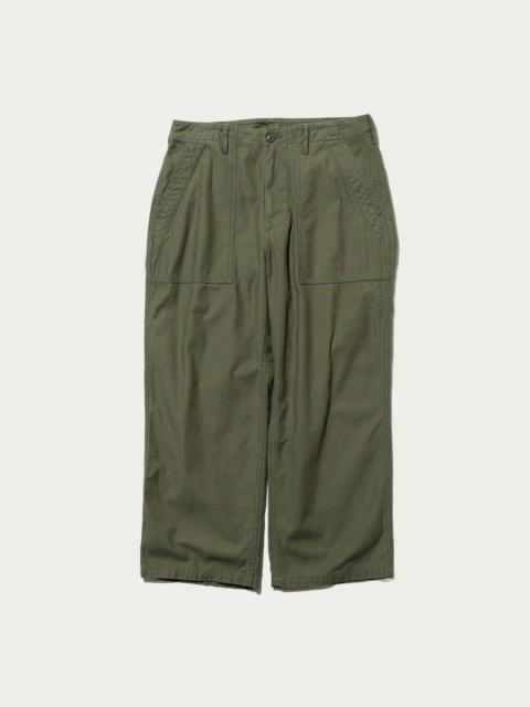 MIL Utility Trousers Reversed Sateen - Olive Green