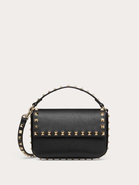 ROCKSTUD GRAINY CALFSKIN POUCH