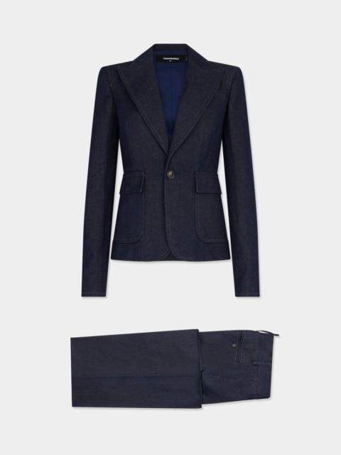 INDIGO WASH DENIM SUIT