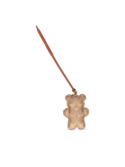 bear patterned keyring