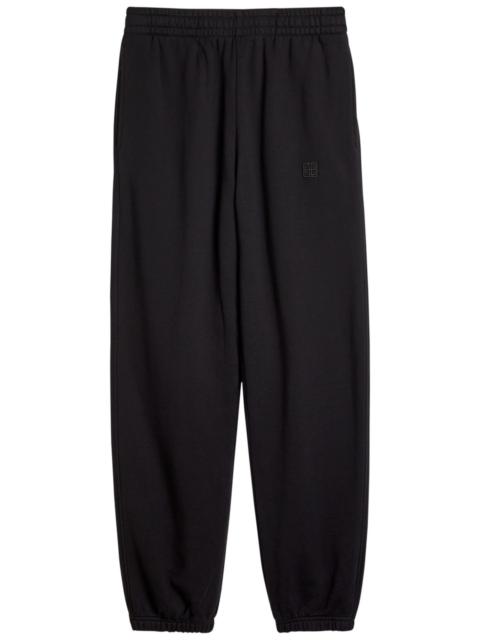 Anine Bing Karter Logo-embroidered Cotton Sweatpants
