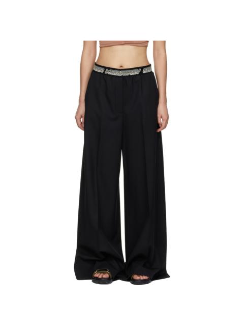 Black Logo Tape Trousers
