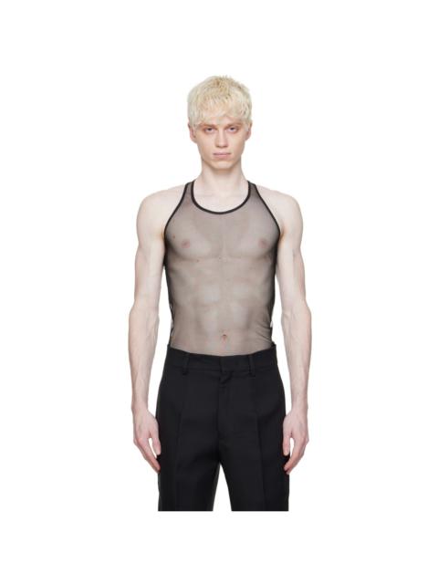 Black Racer Back Tank Top