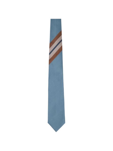 Blue Printed Silk Tie