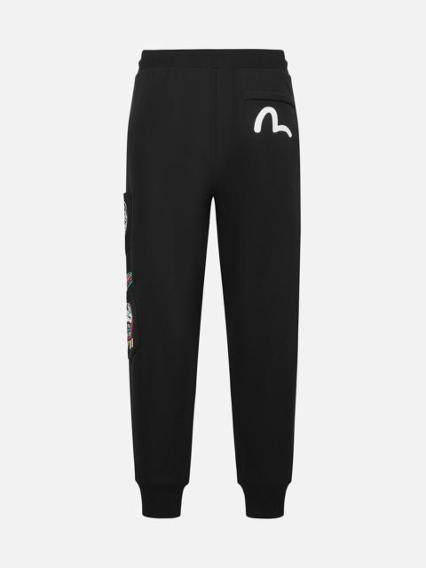 Indian Totem Daruma PrintRegular Fit Sweatpants