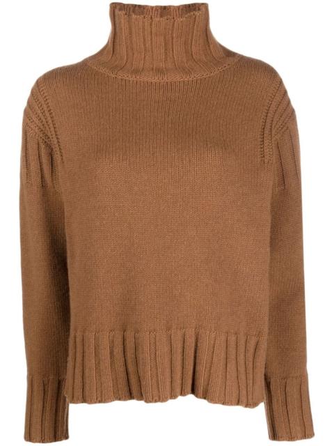roll-neck cashmere jumper