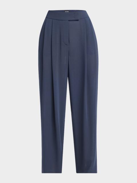 Straight-Leg Virgin Wool Trousers