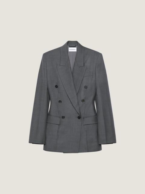 DOUBLE-BREASTED JACKET IN WOOL