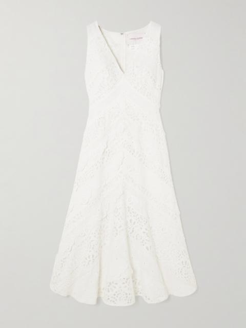 Broderie Anglaise Cotton Midi Dress
