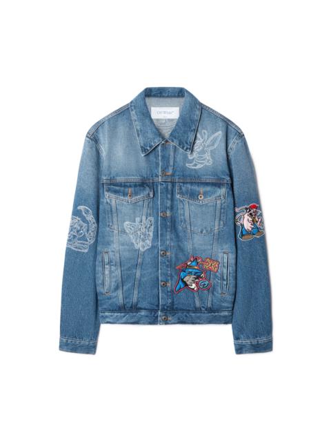 Blue Character Skate Denim Jacket