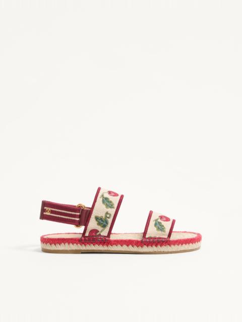 BRIBRI SANDAL WITH CHERRYFIC EMBROIDERY