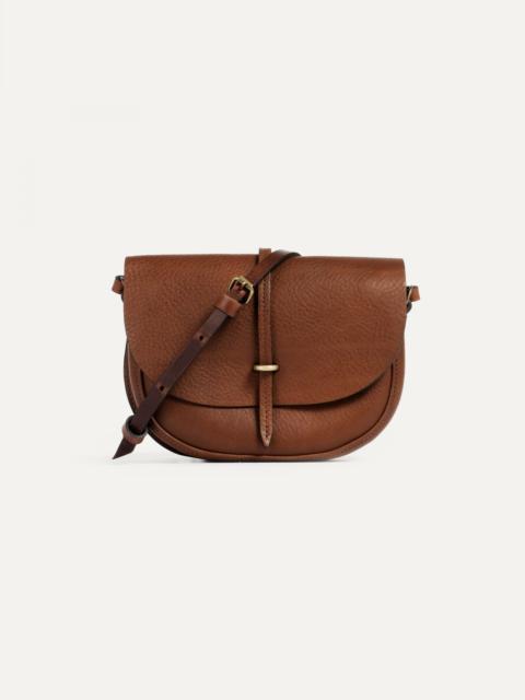 JAVA MINI POSTMAN BAG / HANDBAG  -  AMBER BROWN