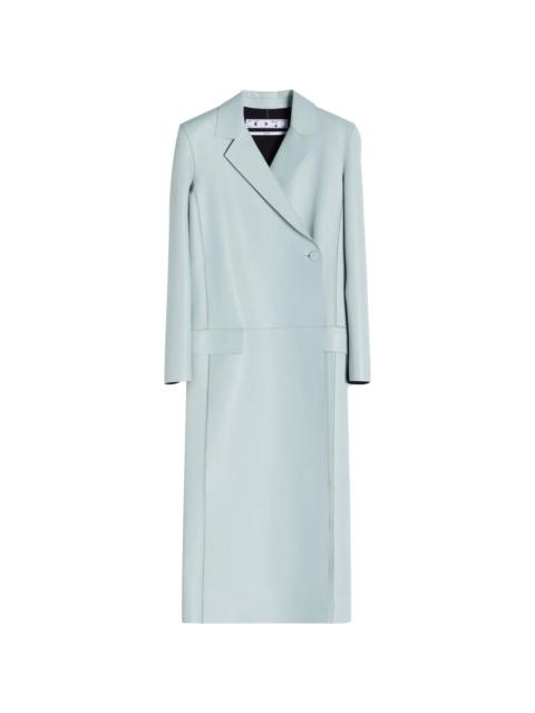 Cardbox leather coat