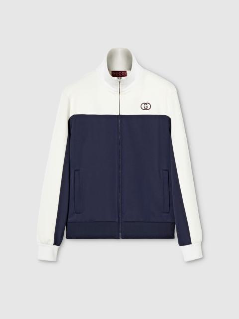 Technical jersey zip jacket