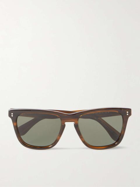 Lynes Square-Frame Tortoiseshell Acetate Polarised Sunglasses