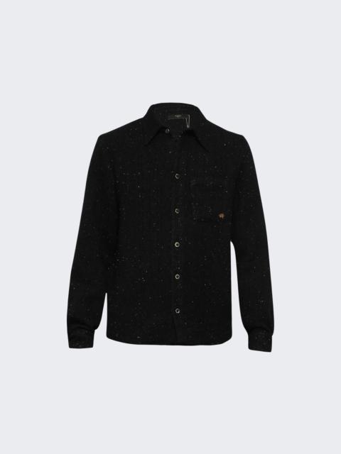 Shimmer Boucle Long Sleeve Shirt Black