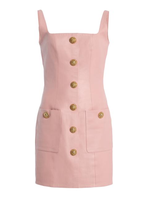 Leather Short Dress pink