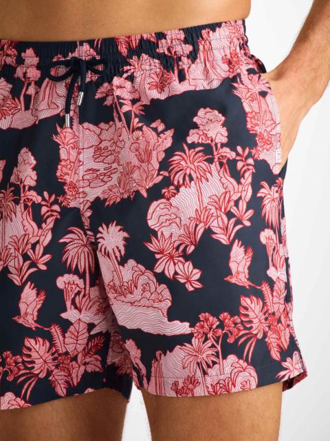Men's Swim Shorts Navy Island Hopping Print
