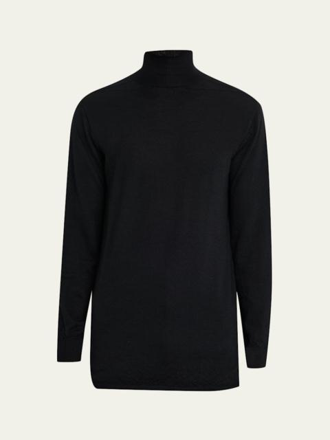 Men's Cashmere Oversized Turtleneck Sweater